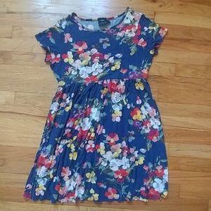 Asos Maternity blue floral knit dress sz 10